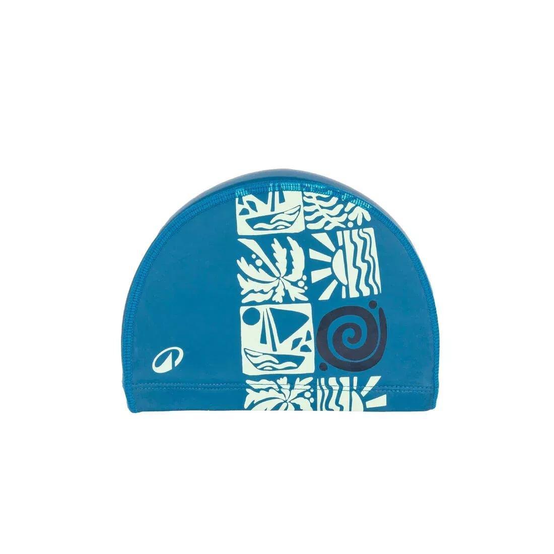 Coated mesh swimming cap - Printed fabric - Size S, White, No Color, large image number 5