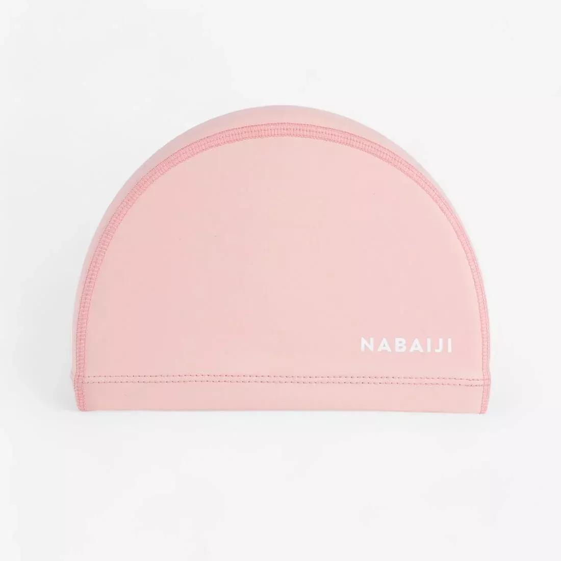 PEARL PINK Coated mesh swim cap - Plain fabric - Size S- Pink, , medium