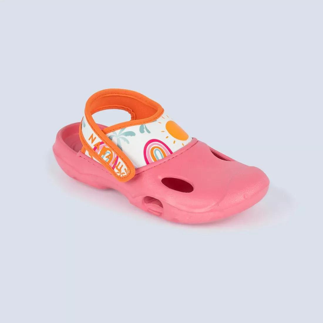 Kids Girls Mermaid Clogs, Pink, , large image number 0