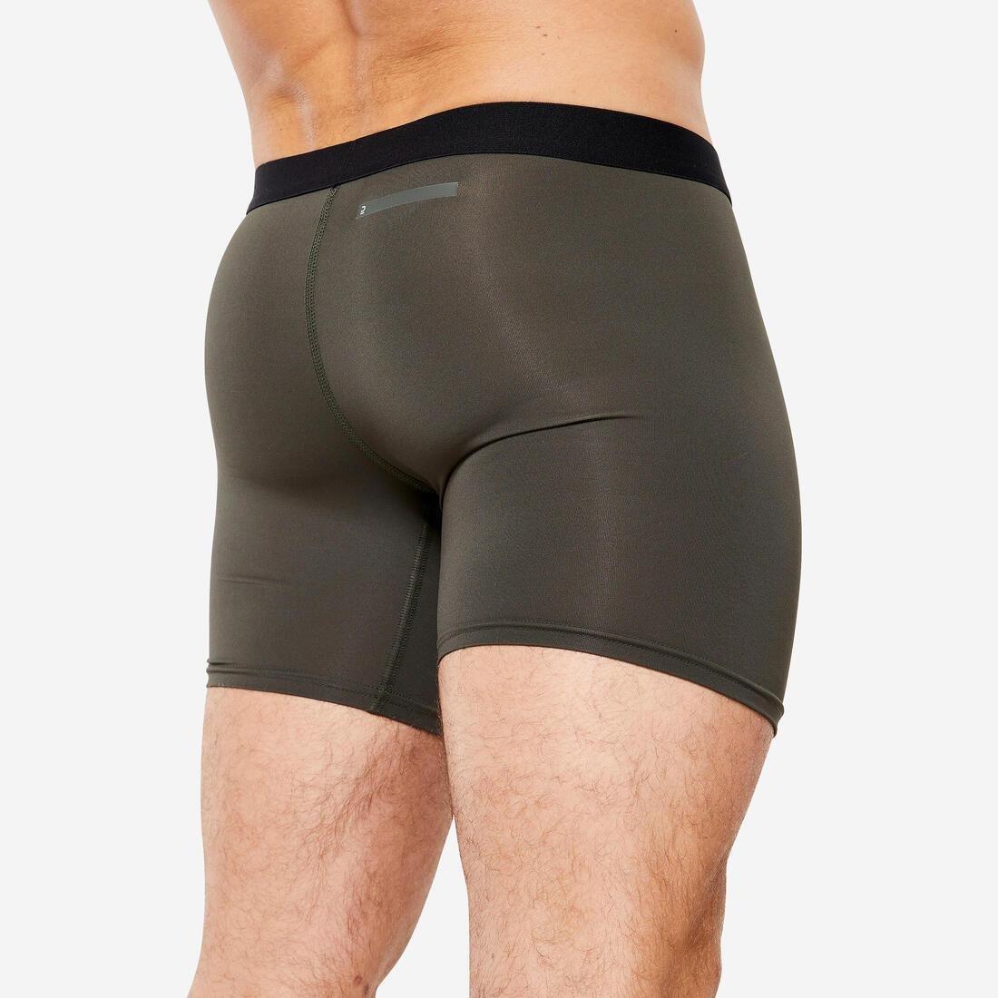 Men's Breathable Microfibre Boxers - Tri-Pack, Dark Blue/Khaki, No Color, large image number 7