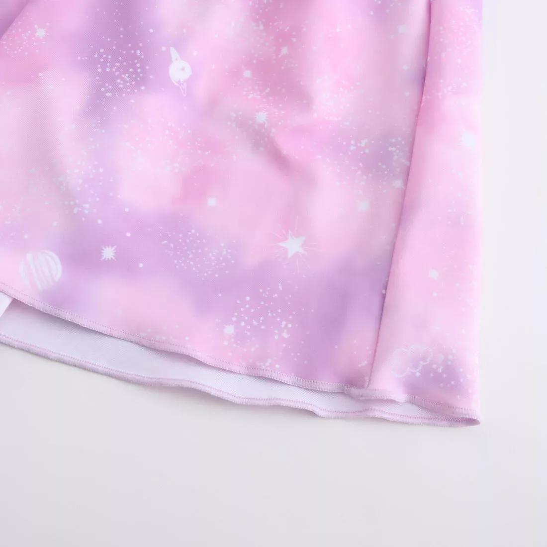 Kids Girls One Piece Skirt Swimsuit - 1P Mini Amber Sky, Pink, No Color, large image number 9