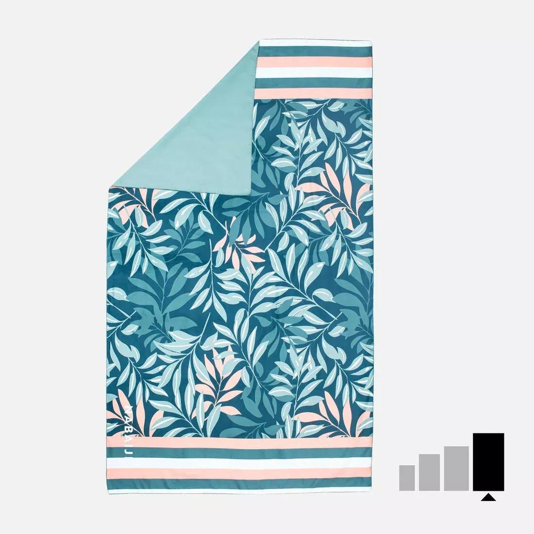 ASH GREEN Microfibre Swimming Towel Size XL 110 x 175 cm - Print, 5401_000, large image number 0