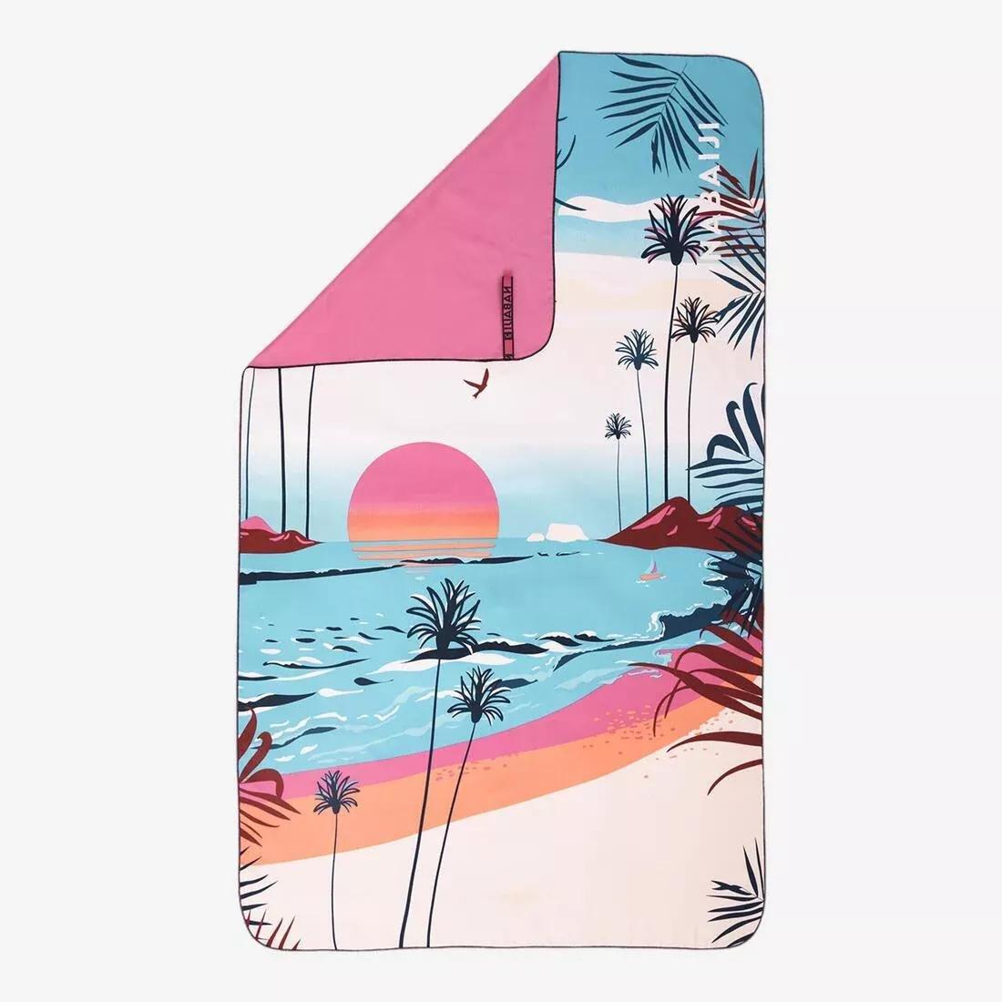ASH GREEN Microfibre Swimming Towel Size XL 110 x 175 cm - Print, 5401_000, large image number 13