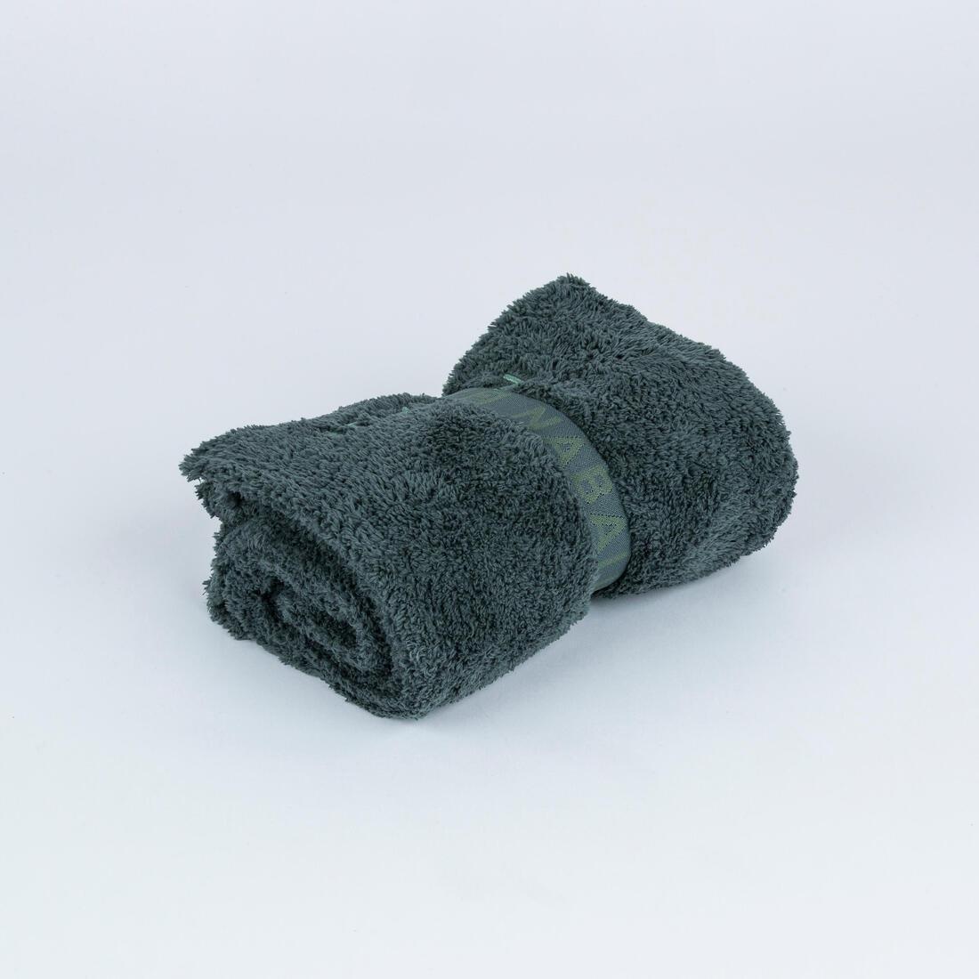 SMOKED GREEN Ultra-soft microfibre swimming towel size L 80 x 130 cm, No Color, large image number 4