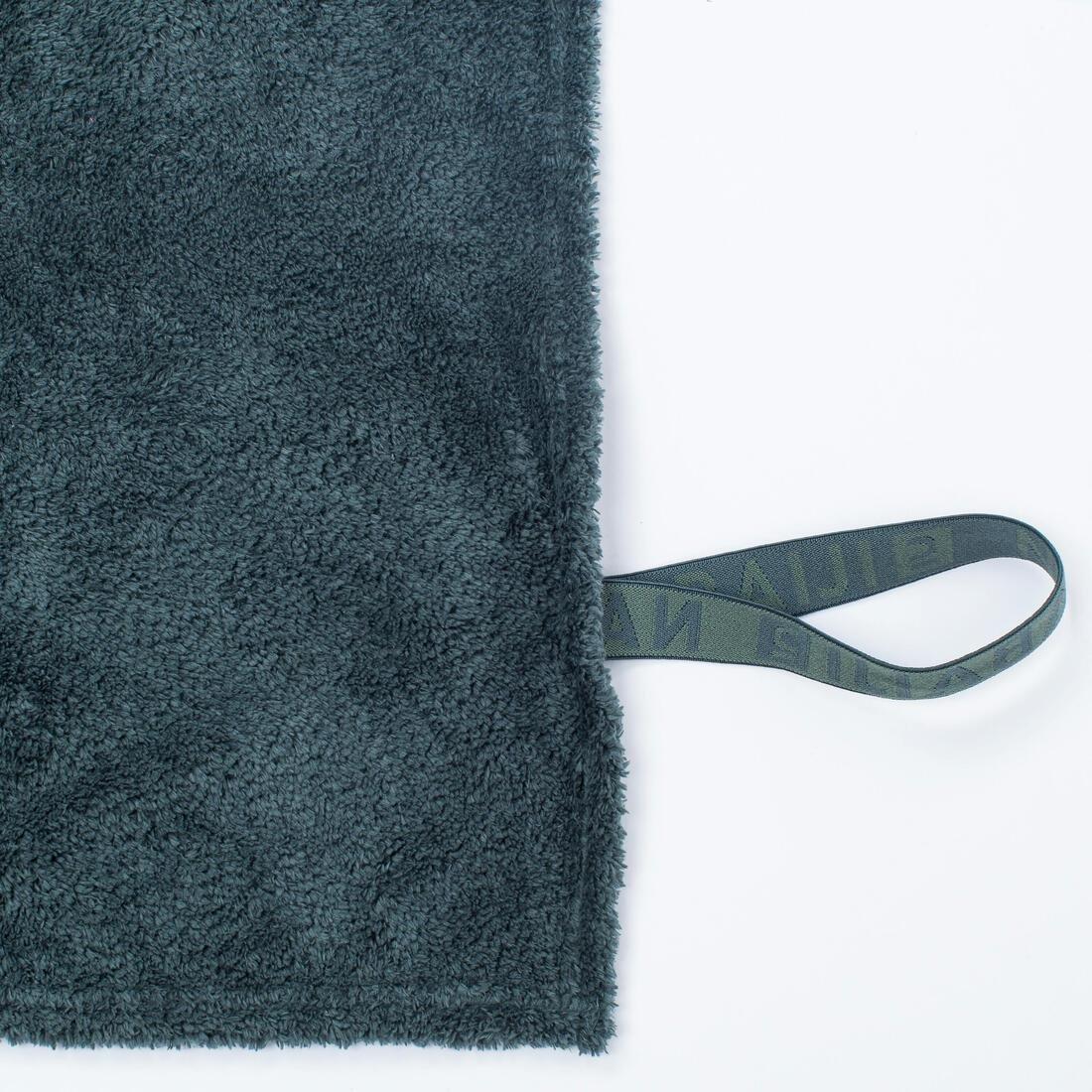 SMOKED GREEN Ultra-soft microfibre swimming towel size L 80 x 130 cm, No Color, large image number 5