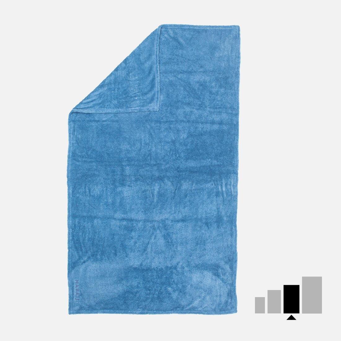 DUSK BLUE Ultra-Soft Microfibre Towel Size L 80 x 130 cm, No Color, large image number 0