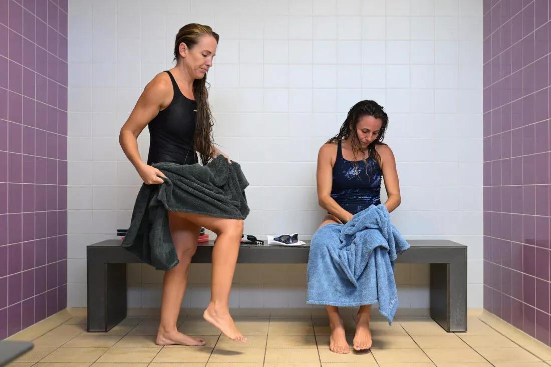 DUSK BLUE Ultra-soft microfibre swimming towel size L 80 x 130 cm, No Color, large image number 13