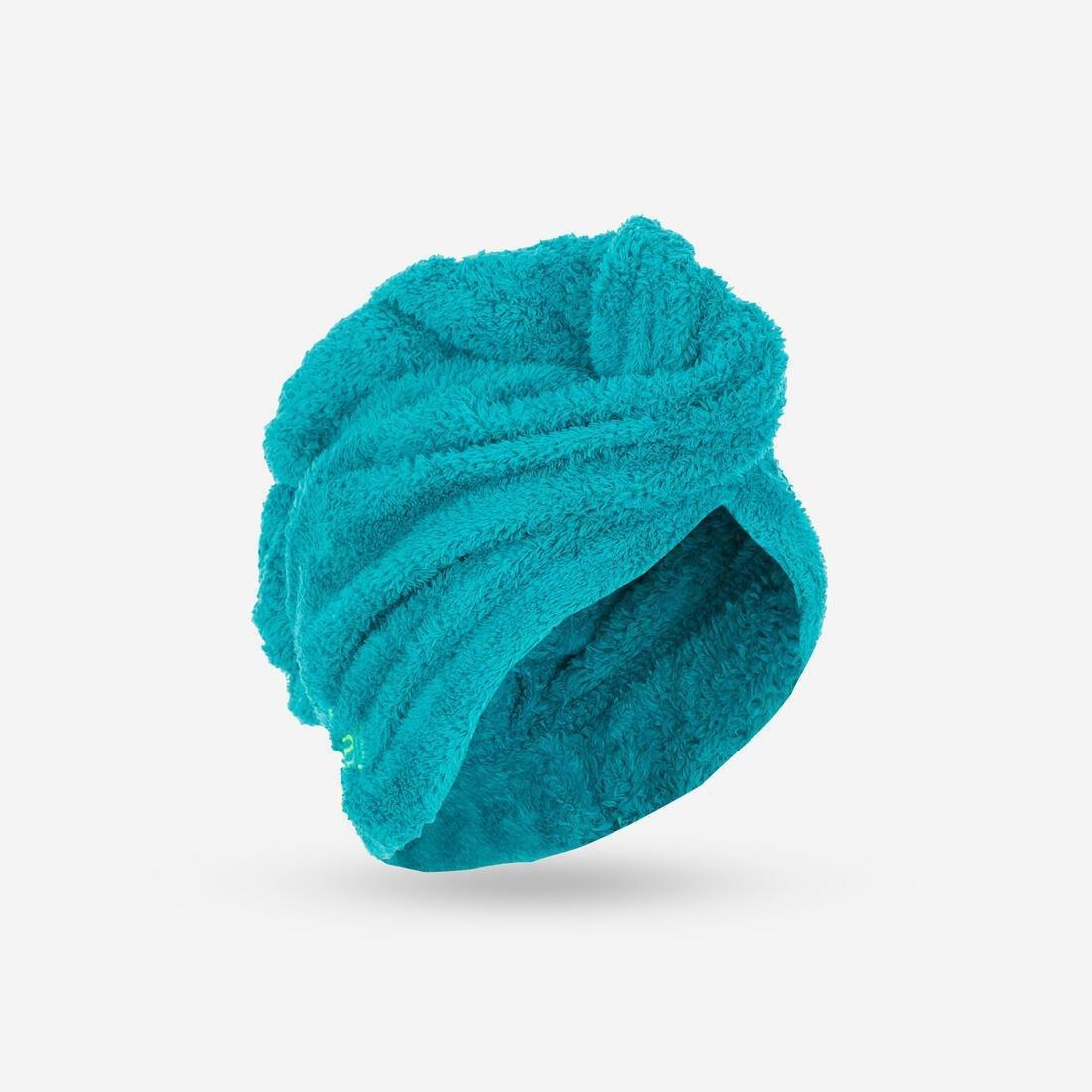 Swimming Soft Microfibre Hair Towel, Blue, No Color, large image number 5