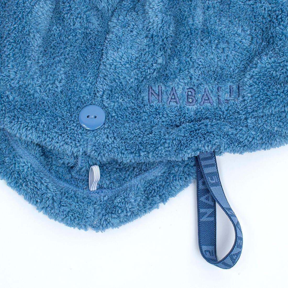 Swimming Soft Microfibre Hair Towel, Blue, No Color, large image number 10