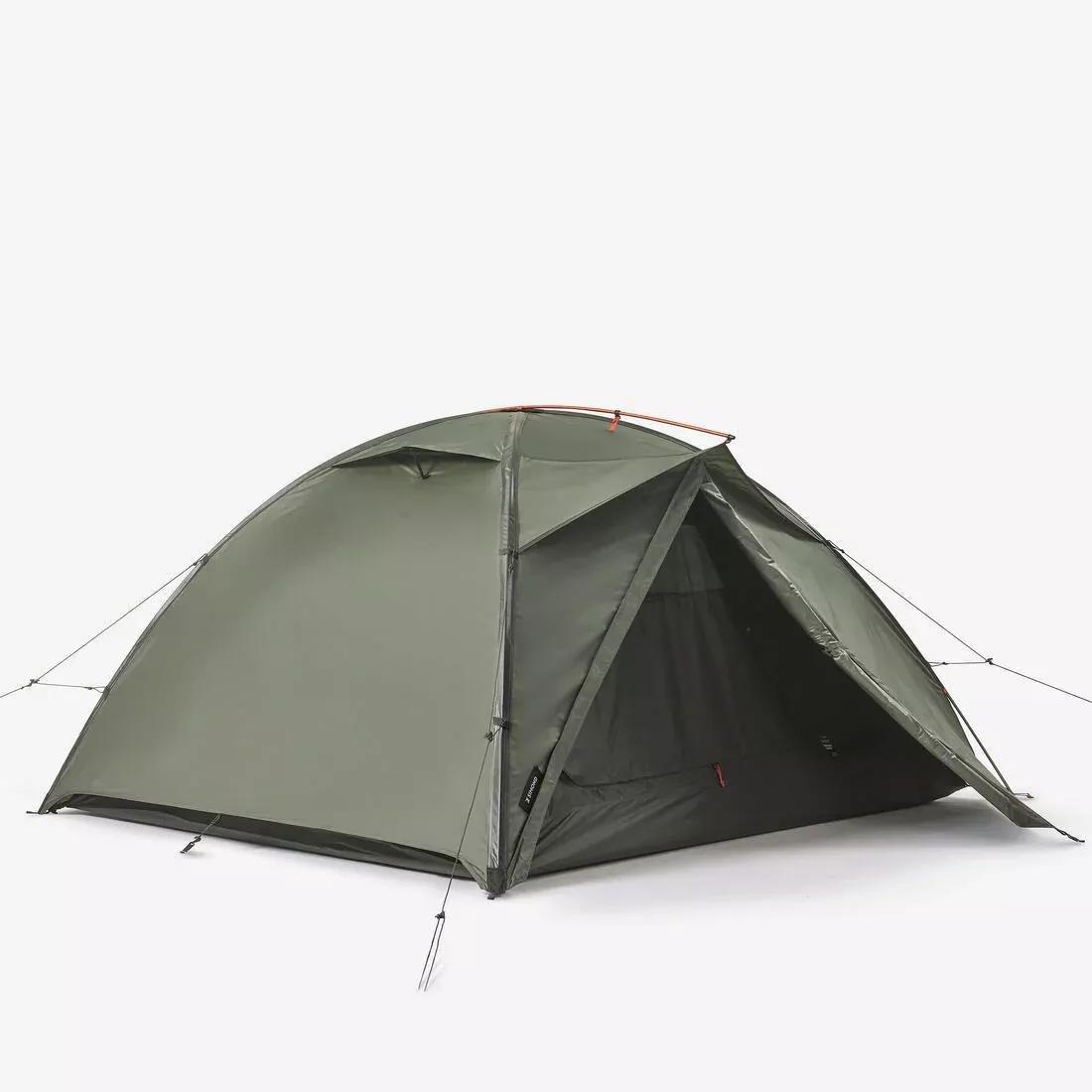 Three-Person Trekking Dome Tent - MT500, Khaki, 5401_000, medium