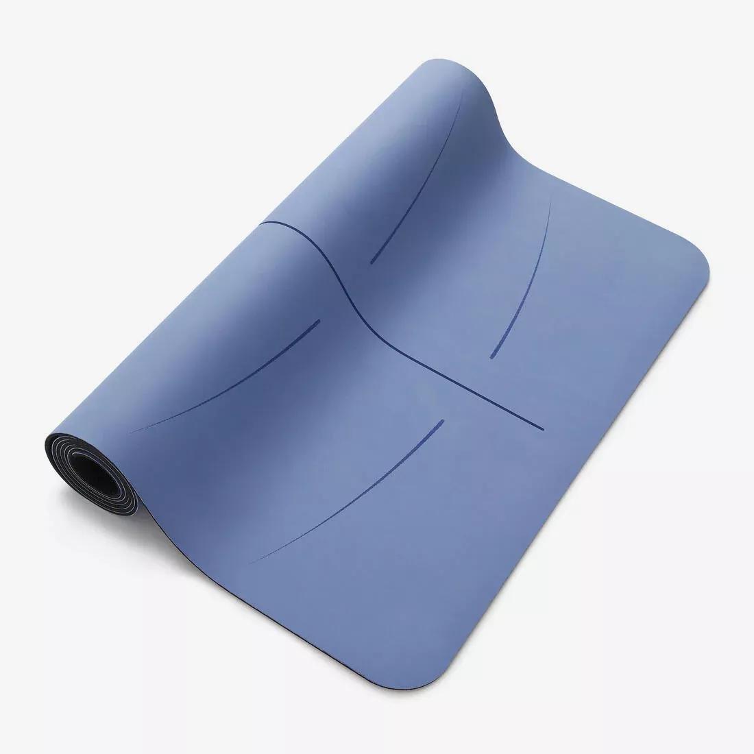 DUSK BLUE 4 mm Thick Ultra Grippy Dynamic Yoga Mat, No Color, large image number 1