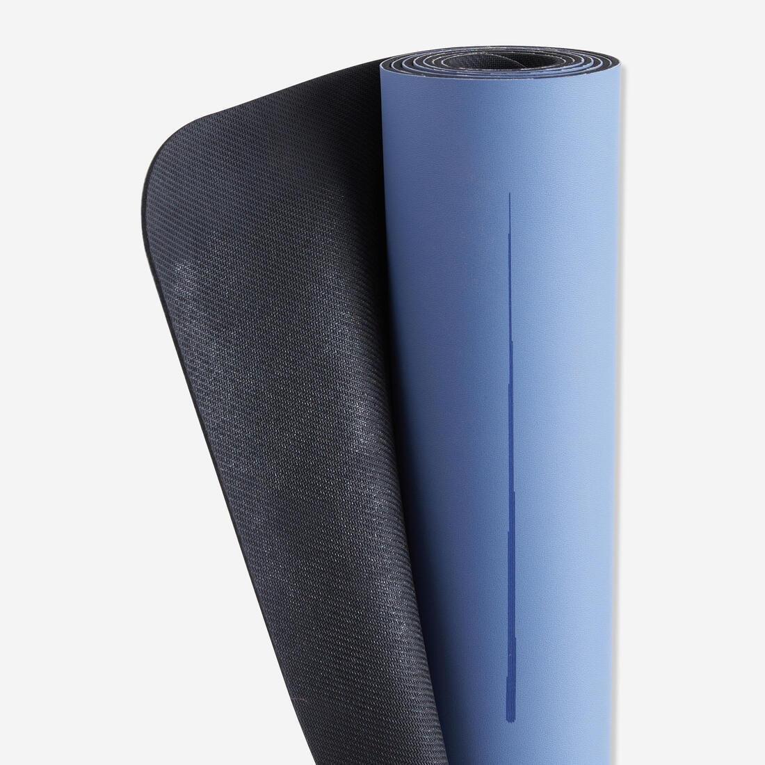 DUSK BLUE 4 mm Thick Ultra Grippy Dynamic Yoga Mat, No Color, large image number 3