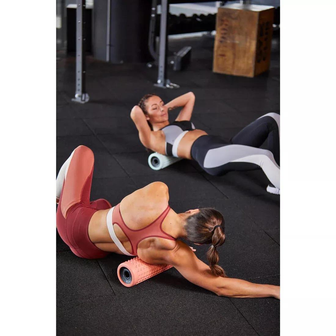 Hard Massaging Foam Roller, Pink, 5401_000, large image number 5