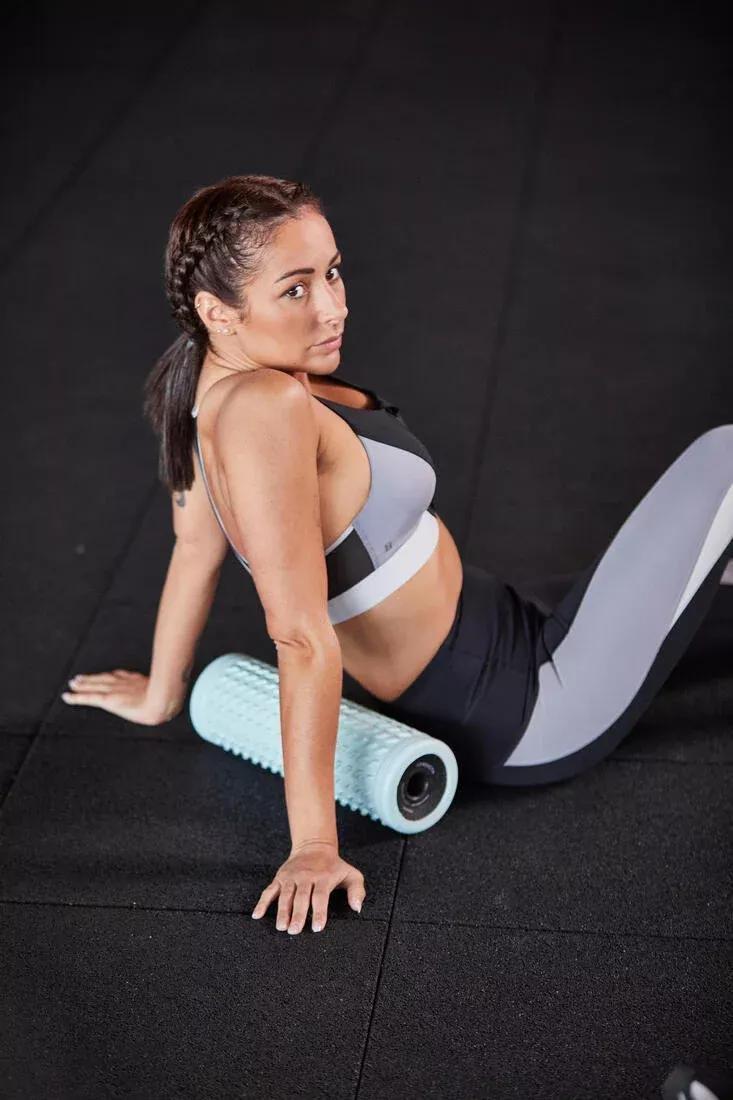 Soft Massaging Foam Roller, No Color, medium