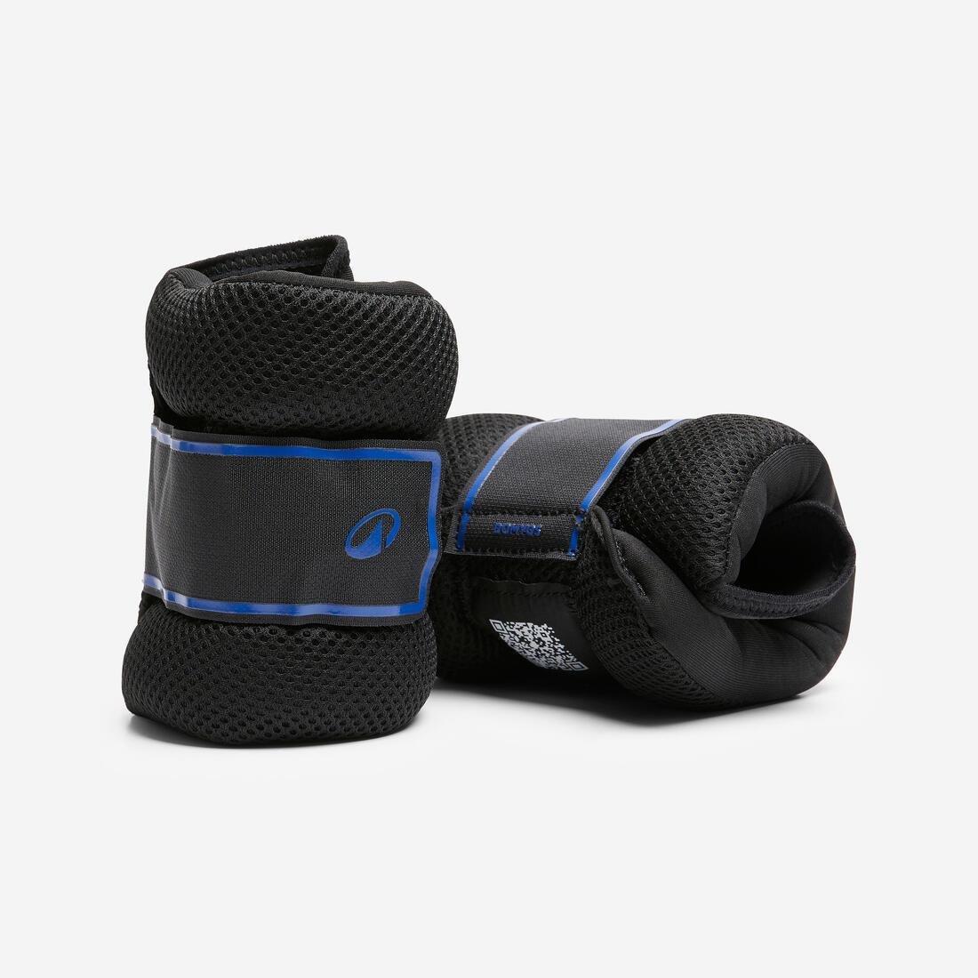 Fitness 2 X 1 Kg Wrist And Ankle Weights, Black, No Color, medium