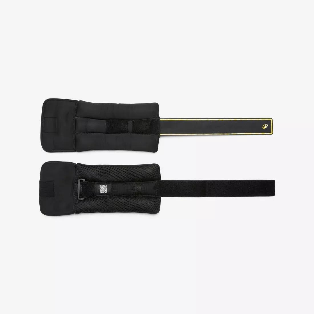 Fitness 2 X 2 Kg Wrist And Ankle Weights, Black, 5401_000, large image number 6