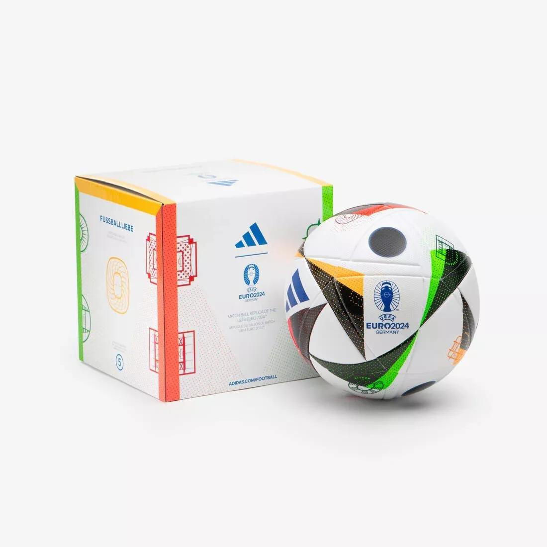 Euro 2024 Fussballliebe League Football with Box, No Color, medium
