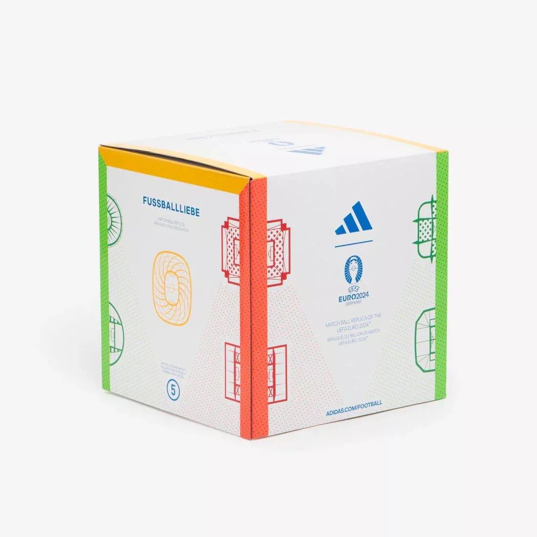 Euro 2024 Fussballliebe League Football with Box, No Color, large image number 4