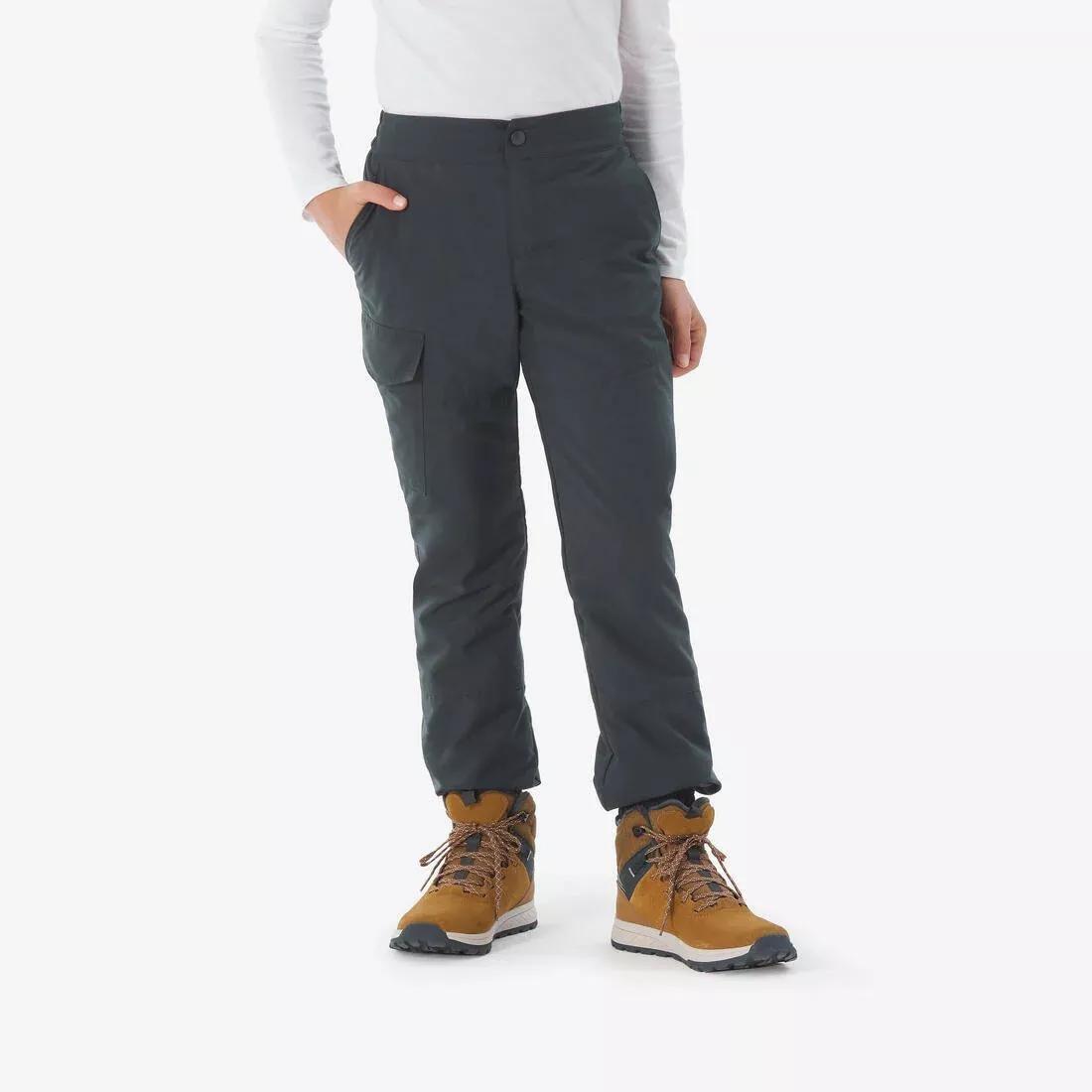 Kids Unisex Warm Trousers - NH100, Grey, No Color, medium