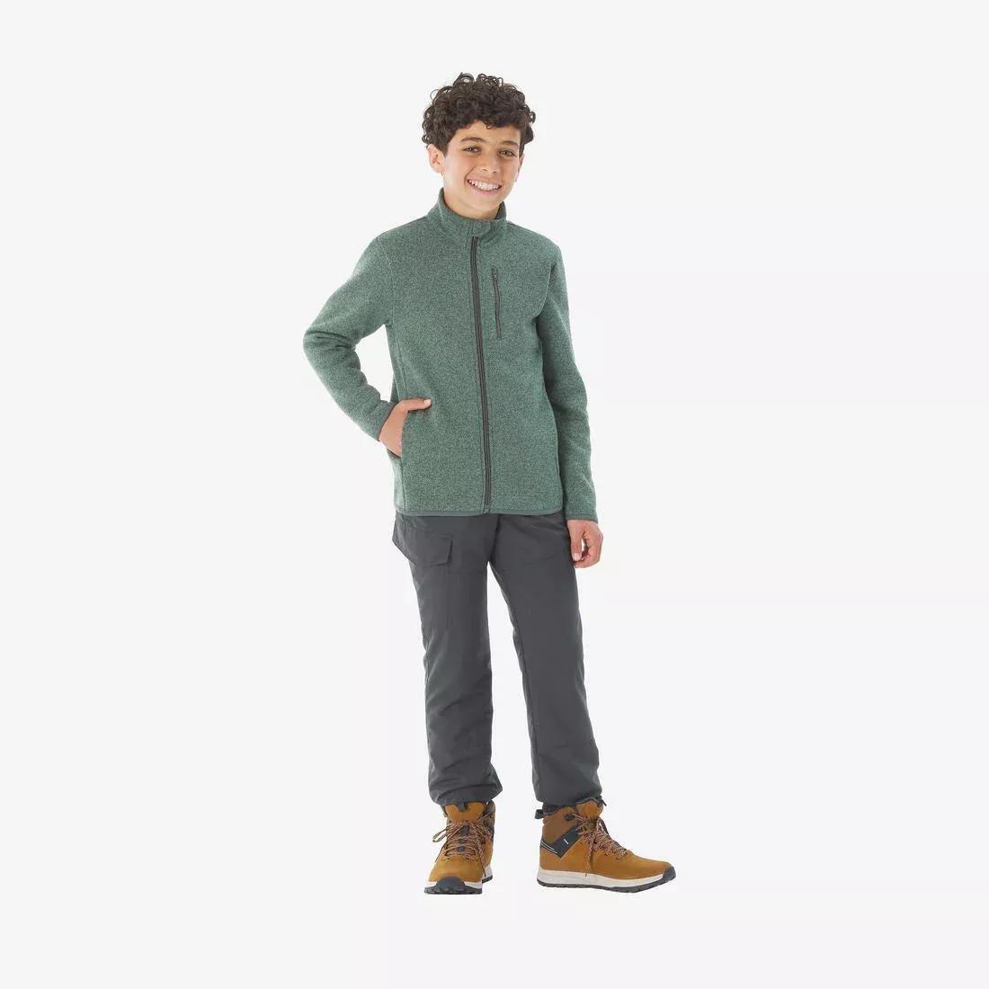 Kids Unisex Warm Trousers - NH100, Grey, No Color, medium