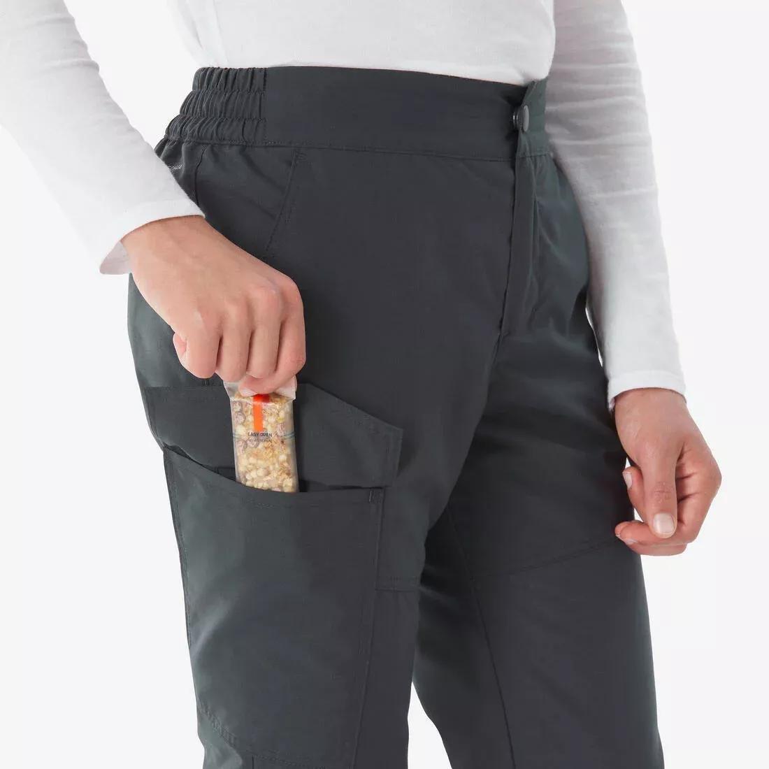 Kids Unisex Warm Trousers - NH100, Grey, No Color, large image number 6