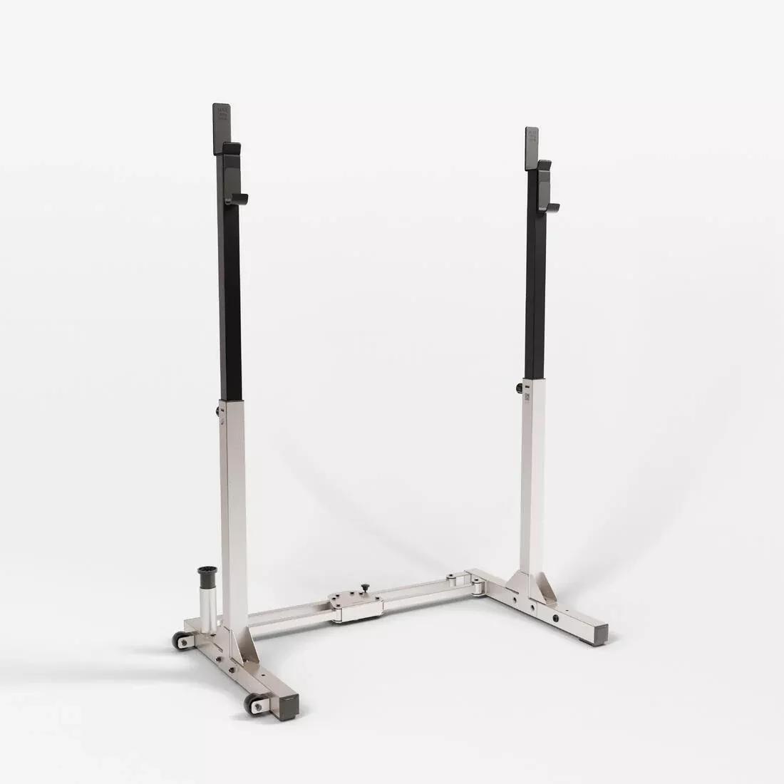 WHITE Ultra-Compact 2-Second Fold-Down Weight Training Rack 120 kg, , medium