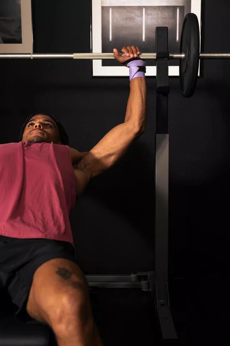 WHITE Ultra-Compact 2-Second Fold-Down Weight Training Rack 120 kg, No Color, medium