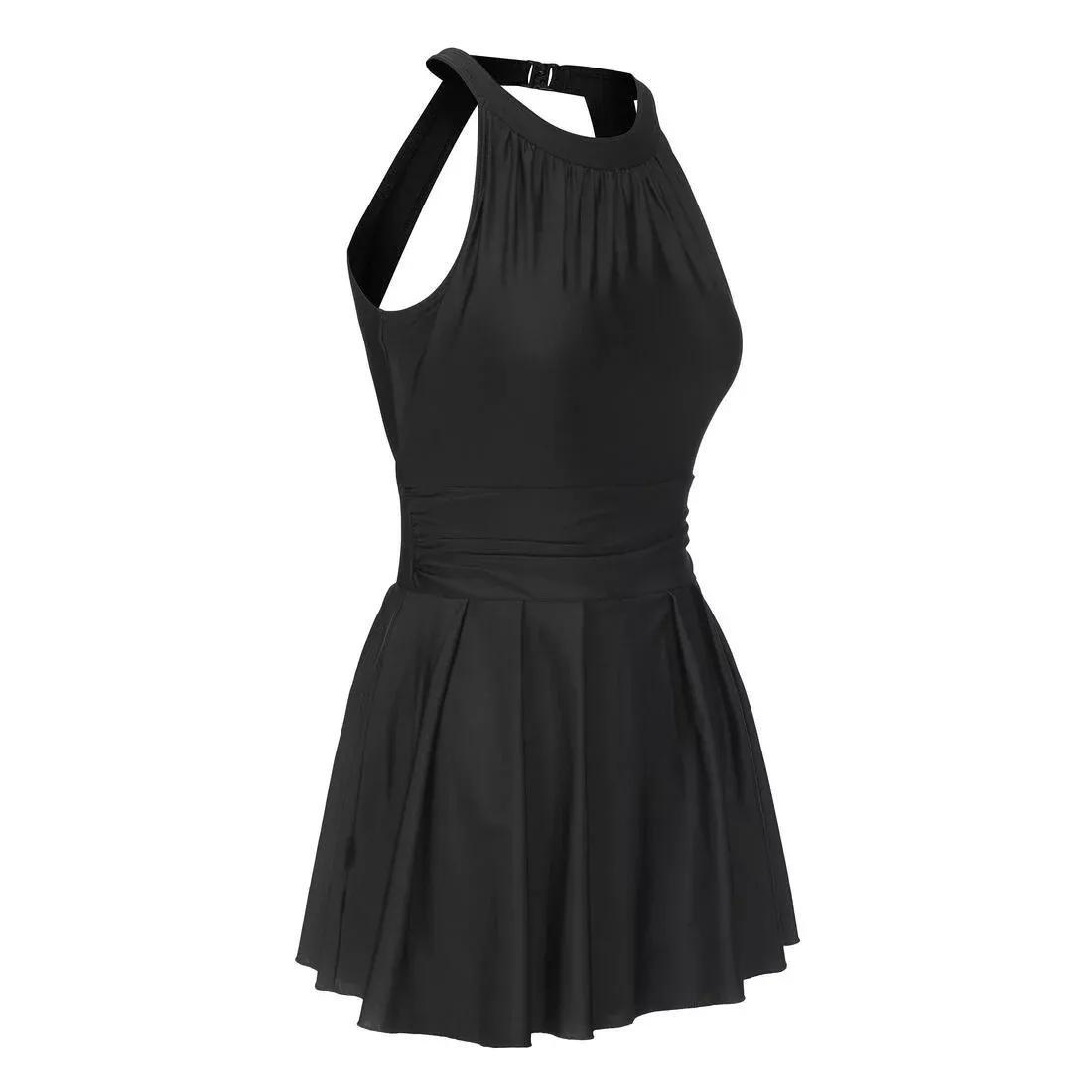 Women 1-Piece Skirt Swimsuit - CN Amber, Black, No Color, large image number 0