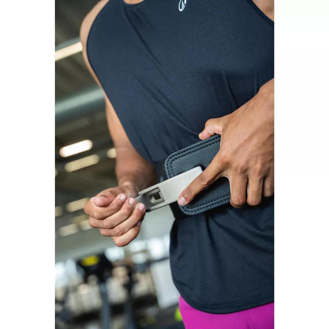 Powerlifting Belt with Lever, Beige, No Color, large image number 9