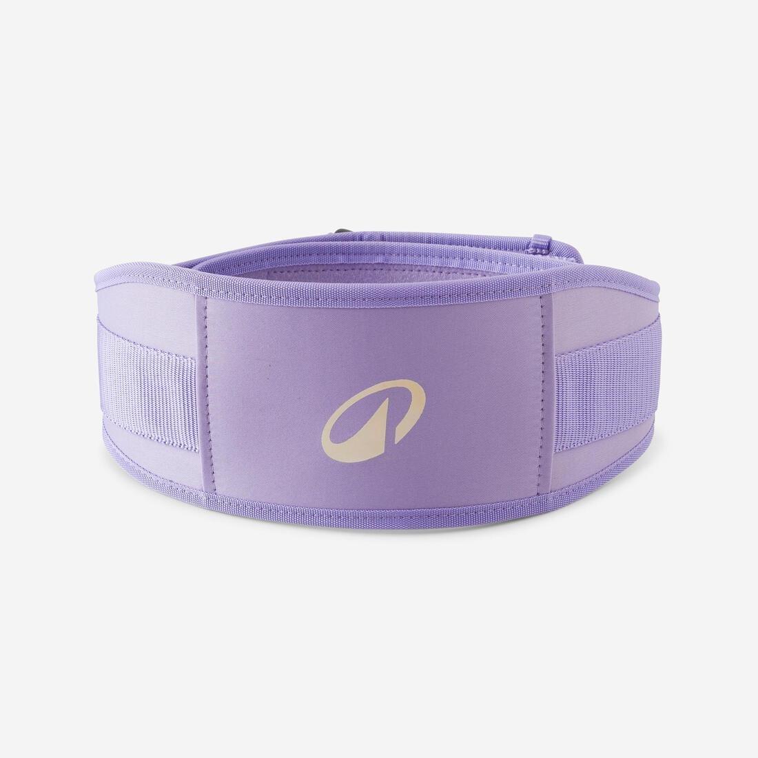 Weight Training Lumbar Belt with Double Fastening System, Purple, No Color, large image number 0