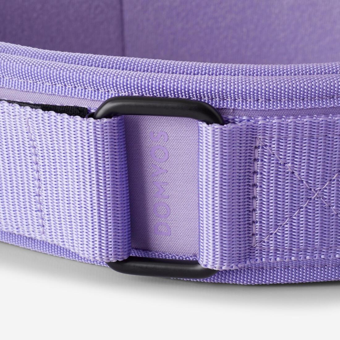 Weight Training Lumbar Belt with Double Fastening System, Purple, No Color, large image number 4