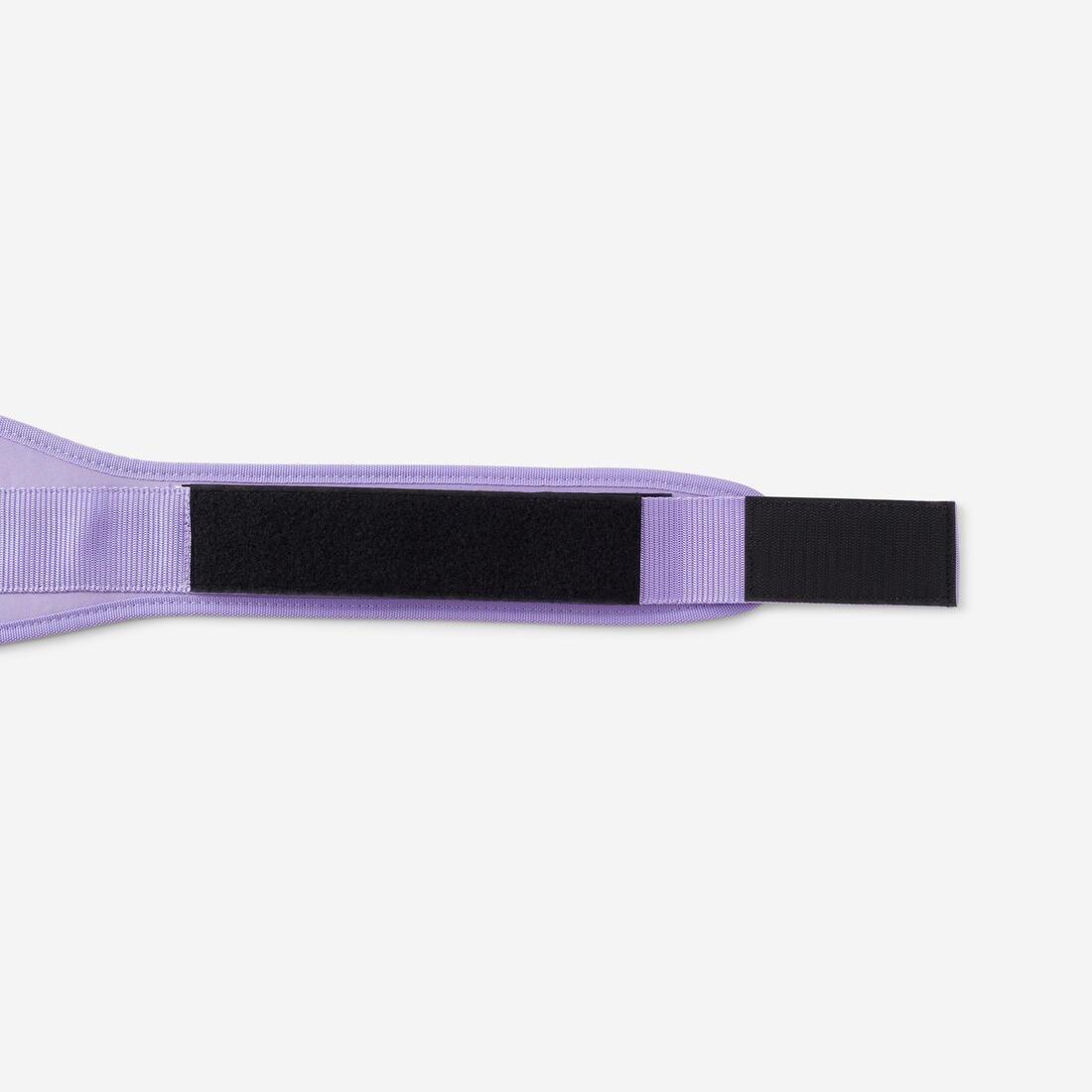 Weight Training Lumbar Belt with Double Fastening System, Purple, No Color, large image number 6