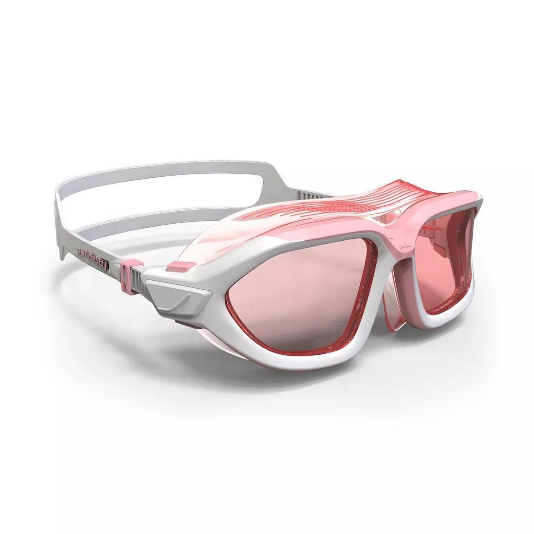 DEFAULT Swimming pool mask ACTIVE - Mirror lenses - Small size - Blue white, No Color, large image number 1
