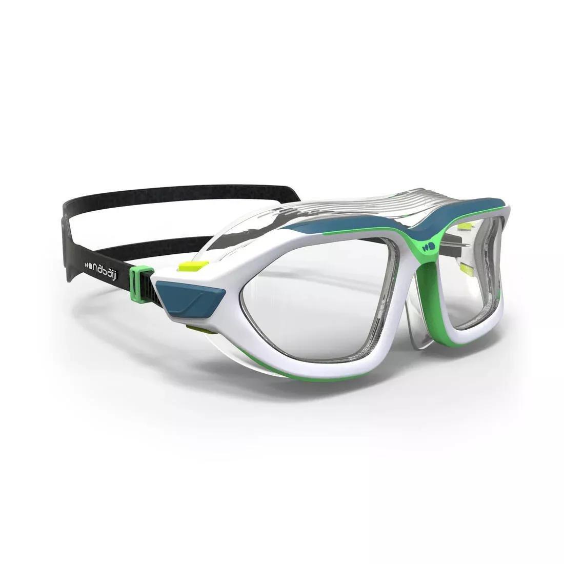 DEFAULT Swimming pool mask ACTIVE - Mirror lenses - Small size - Blue white, No Color, large image number 2