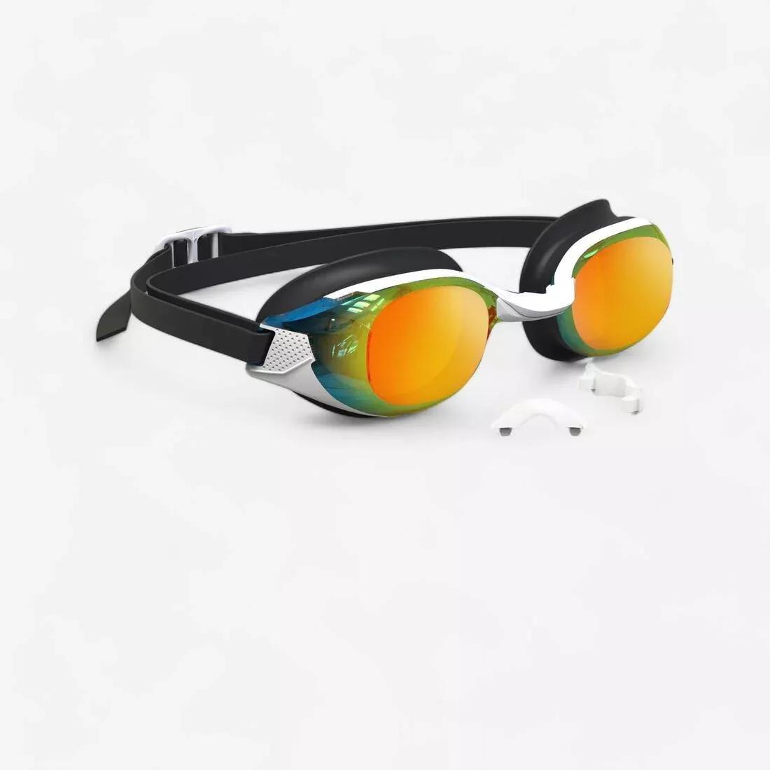 Swimming Goggles - Bfit - One Size, White Mirrored Lenses, No Color, large image number 0