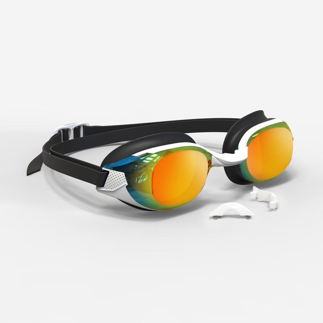 Swimming Goggles - Bfit - One Size, White Mirrored Lenses, No Color, large image number 1