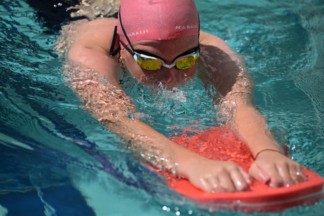 Swimming Goggles - Bfit - One Size, White Mirrored Lenses, No Color, large image number 4