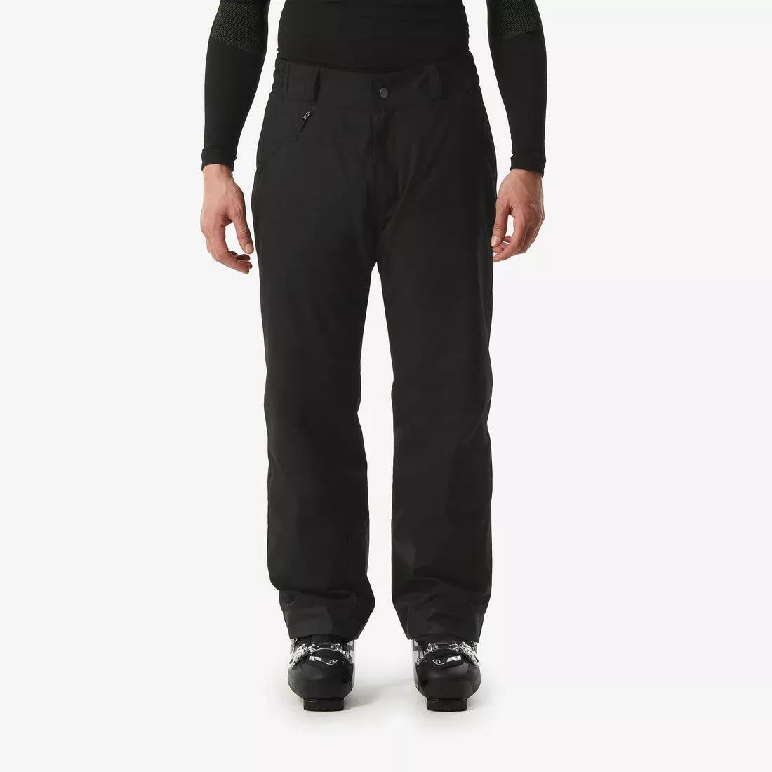 SMOKED BLACK Men's warm and comfortable ski trousers, SNB 100-black, No Color, large image number 0