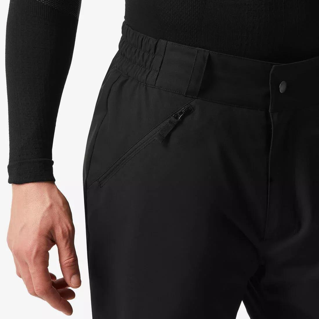 SMOKED BLACK Men's warm and comfortable ski trousers, SNB 100-black, No Color, large image number 3