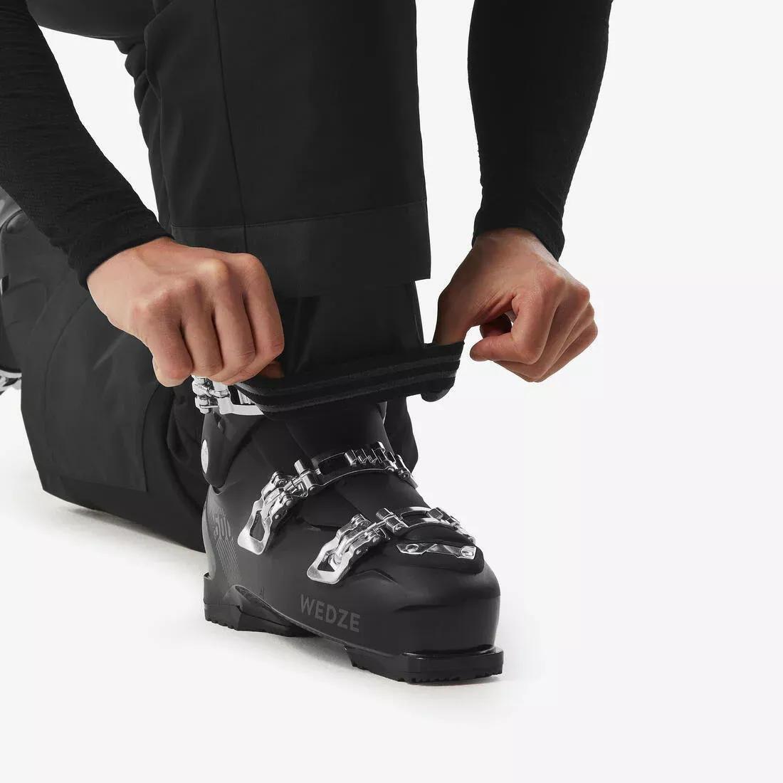 SMOKED BLACK Men's warm and comfortable ski trousers, SNB 100-black, No Color, large image number 4