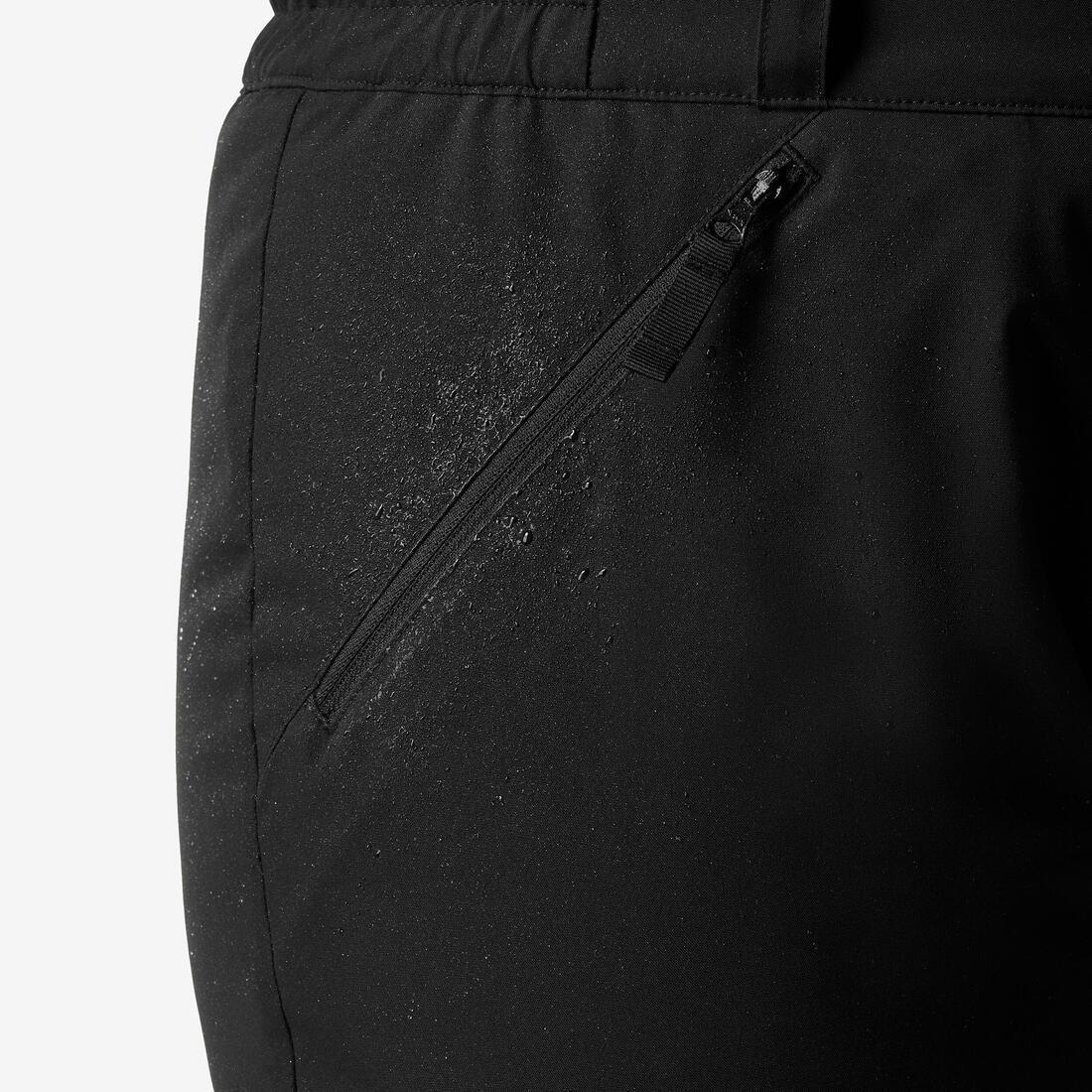 SMOKED BLACK Men's warm and comfortable ski trousers, SNB 100-black, , large image number 5