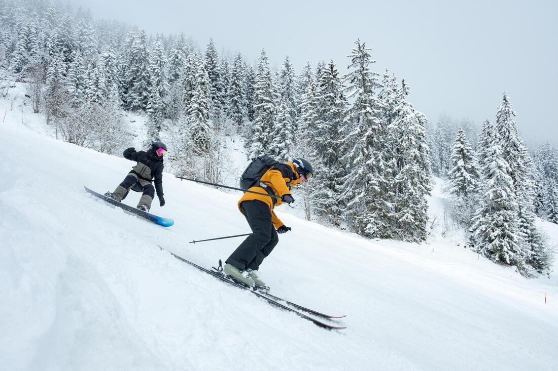 SMOKED BLACK Men's warm and comfortable ski trousers, SNB 100-black, No Color, large image number 6