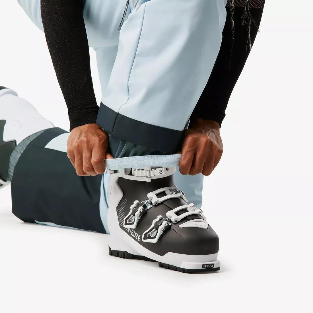 Women Warm And Comfortable Skiing And Snowboarding Trousers - Ski 100, Black, 5401_000, large image number 8