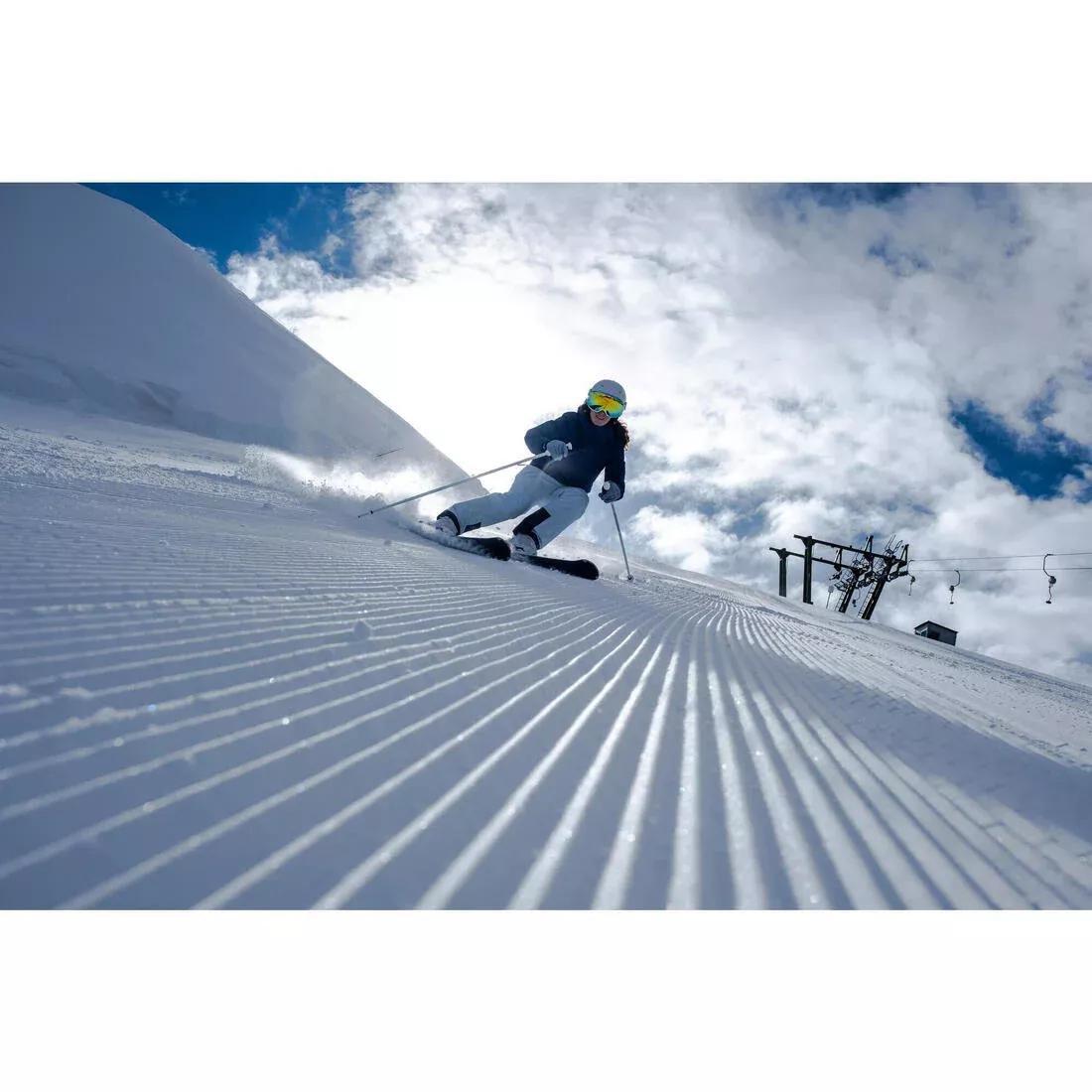 Women Warm And Comfortable Skiing And Snowboarding Trousers - Ski 100, Black, 5401_000, large image number 12