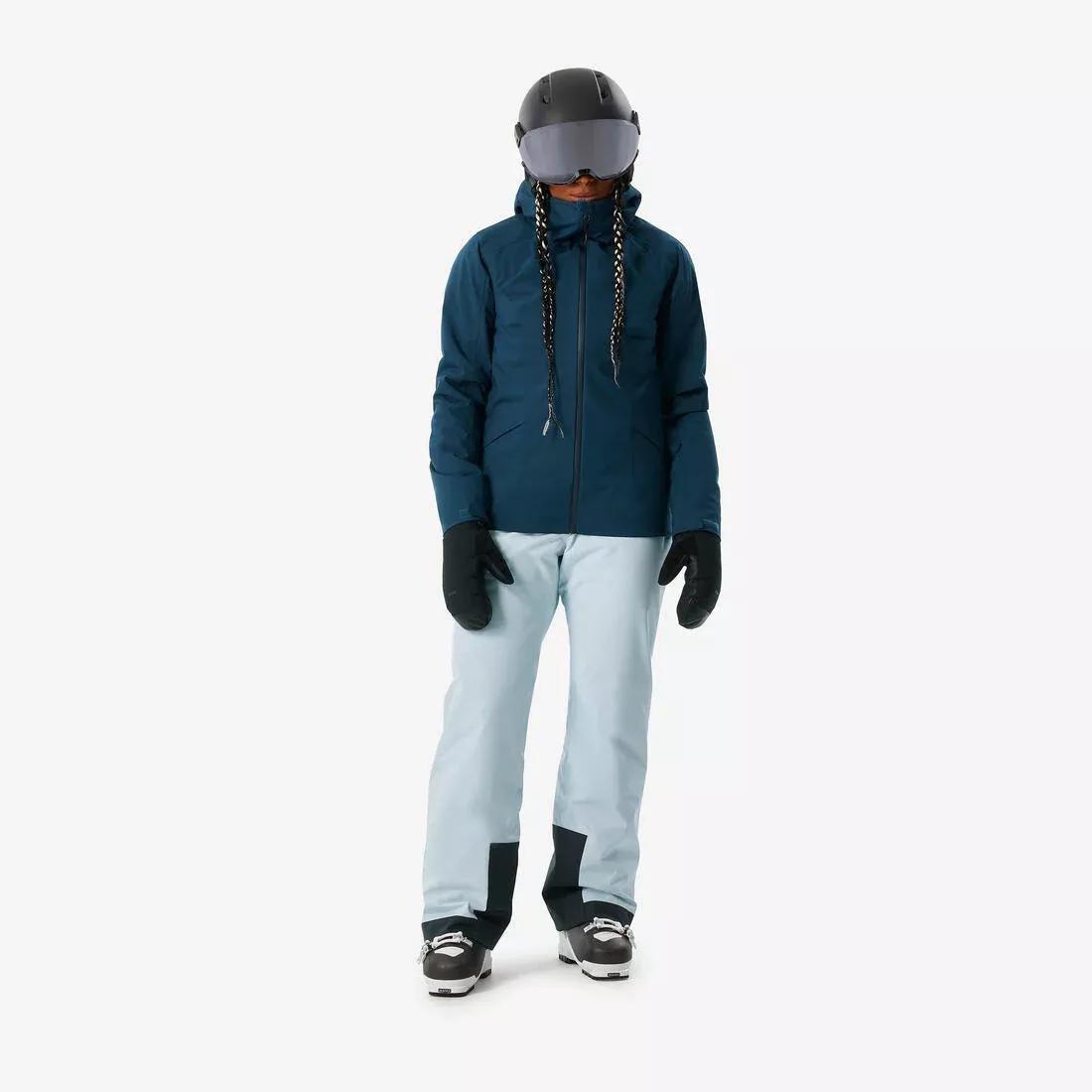 Women's Warm Snowboard Trousers, Delicate Blue, , large image number 2