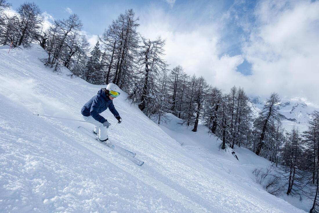 Women's Warm Snowboard Trousers, Delicate Blue, No Color, large image number 9