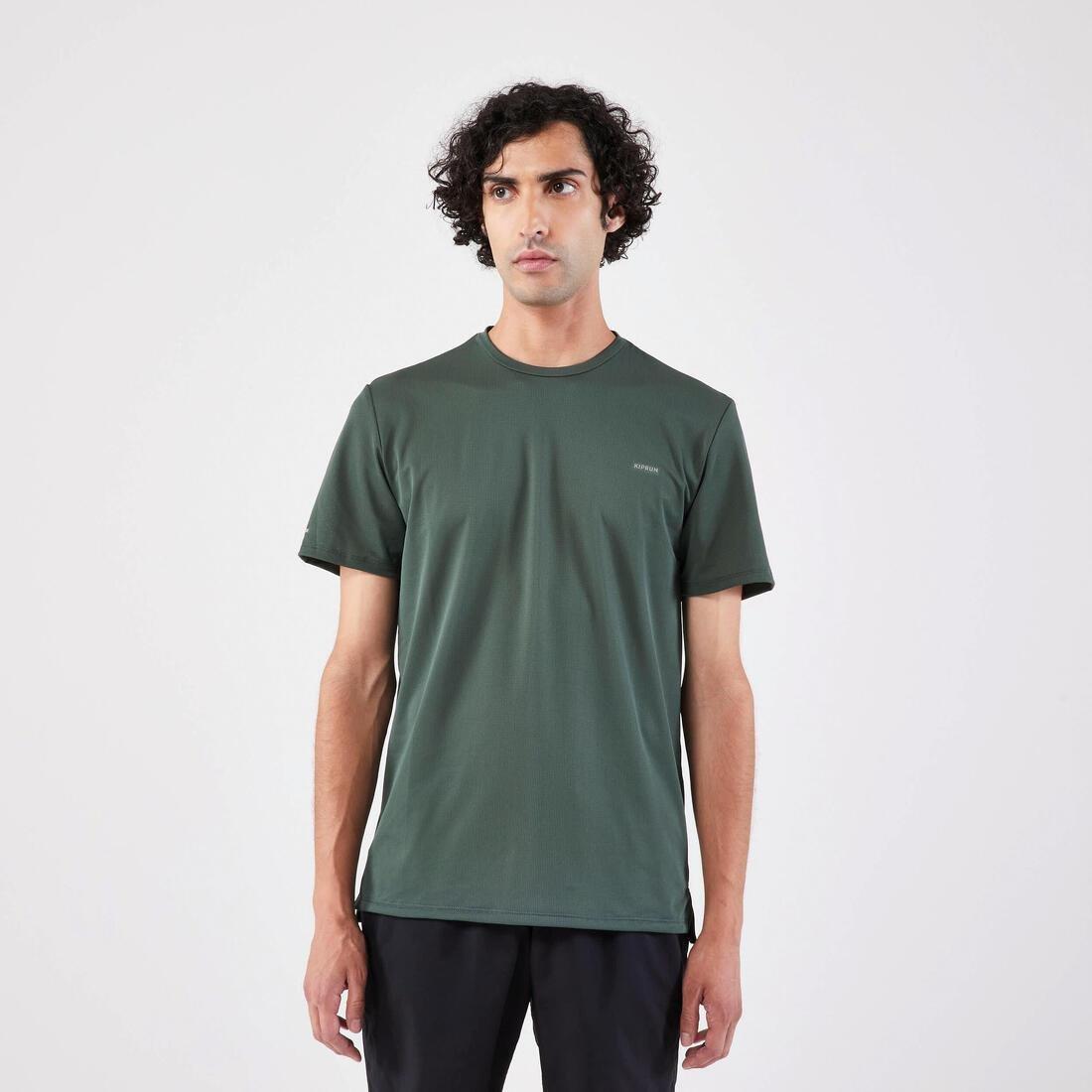 Men Running Breathable T-Shirt - Run 500 Dry, Green, No Color, large image number 11