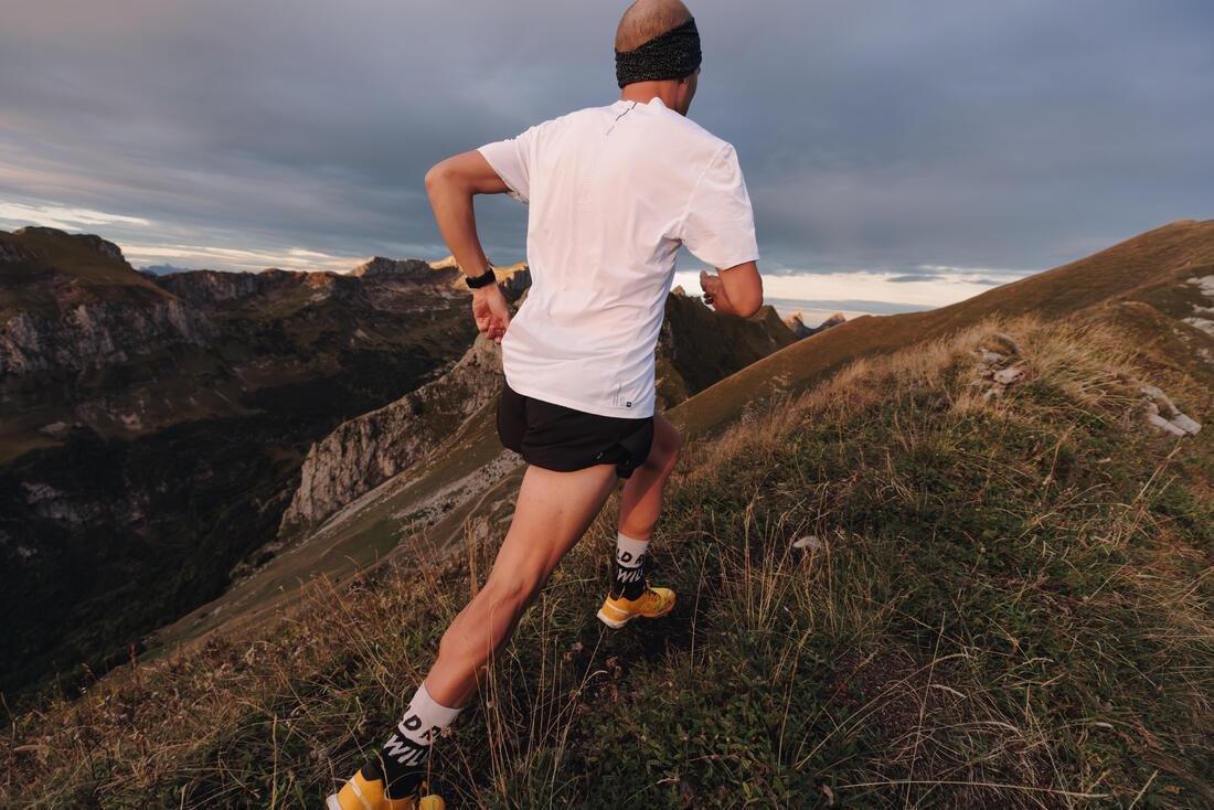 Men's Comfort Split Running Shorts - Kiprun Run 500, Black, No Color, large image number 7