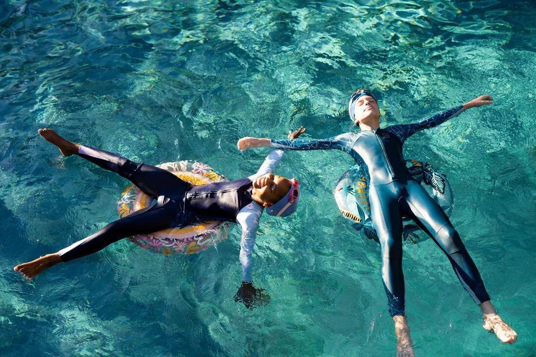 Kids Unisex Mesh Swimming Cap - Plain Fabric - Size S, Blue, No Color, large image number 14