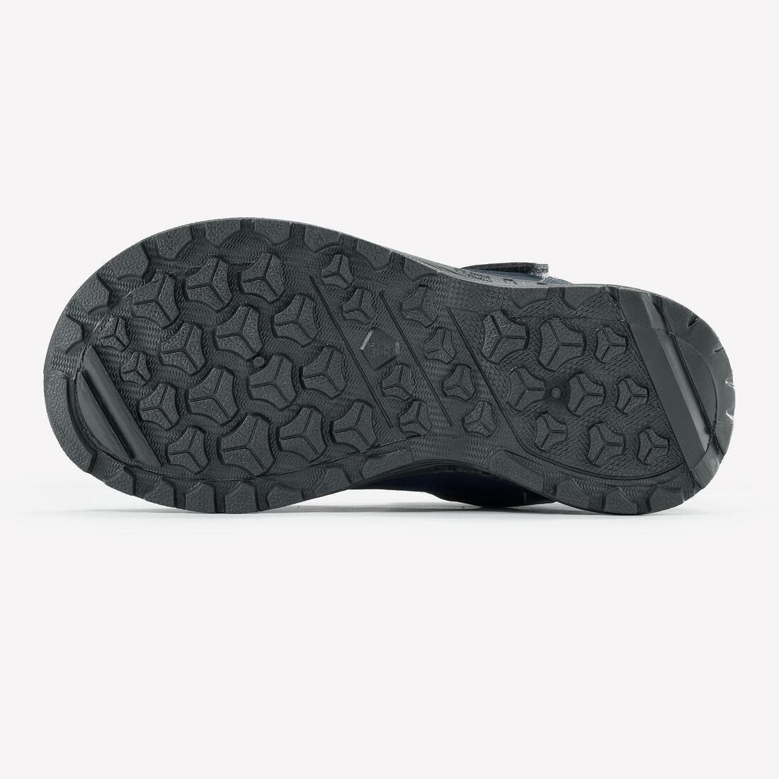 Kids Unisex Warm Waterproof Hiking Boots - SH100 Hook And Loop Strap, Navy, No Color, large image number 13